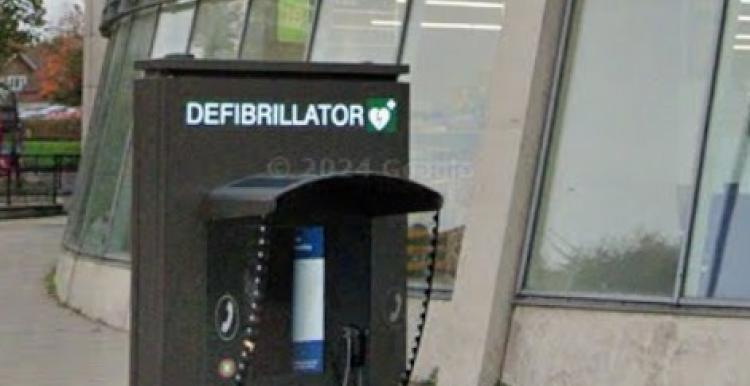 AED outside ASDA Romford