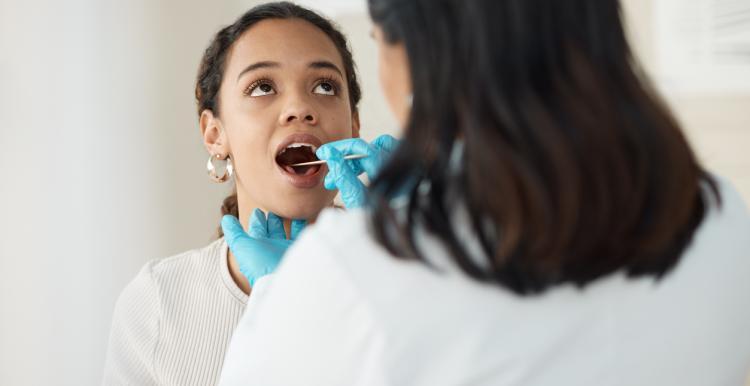 patient getting dental care